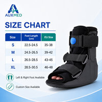 Botte de marche pneumatique à profil bas pour la physiothérapie, coussin d'air compact pour entorses de la cheville, fractures stressées et mobilité quotidienne