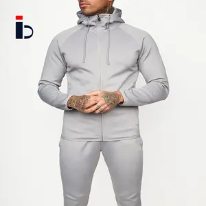 Oem Men Wholesale Cotton Set 2 Pieces Slim Fit Private Label Two Pieces Sweat Suits High Quality Plain Tracksuit For Men