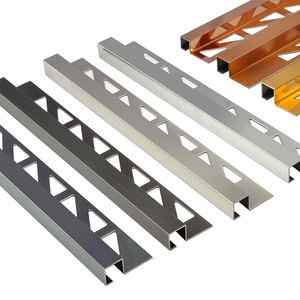 Garniture d'angle de nez de taureau, bandes décoratives en <span class=keywords><strong>acier</strong></span> inoxydable, carrelage en céramique et laiton pour escalier, salle de bain, salon, nouveauté - Product Image 4