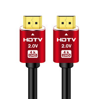 Câble HD 2.0 4K 60Hz haute vitesse 18 Gbps 3D pour moniteur HD, projecteur, ordinateur portable, PC, PS4, Xbox
