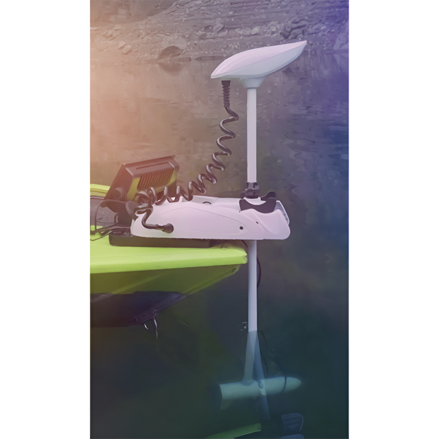 CE Certified 12V GPS New Durable White Hand Control Outboard Marine Electric Trolling Motor Model 34-125lbs Aluminum Plastic