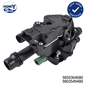 Boîtier de thermostat de liquide de refroidissement moteur 9850364680 9803549480 pour Peugeot 208 308 508 pour Citroën C3 C4 <span class=keywords><strong>DS</strong></span> - Product Image 1