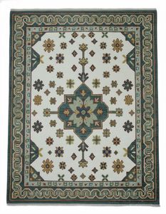 Tapis en laine Oushak de style turc traditionnel, noué et tissé à la main, pour la décoration du salon, nouvelle collection - Product Image 1