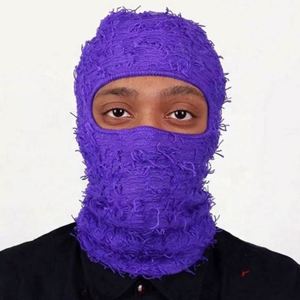 Knitted Camouflage Single Hole Head Cover Personalized Fashionable Wool <b>Hat</b> <b>for</b> Winter - Product Image 6