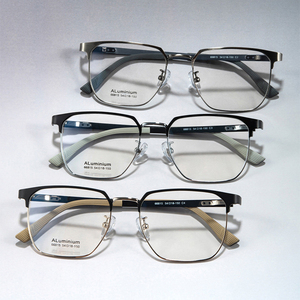 Unisex kinh doanh cận thị vuông đầy đủ-rim Gọng kính gọng nhôm-trọng lượng nhẹ đền thờ magiê thoải mái Kính đọc sách - Product Image 2