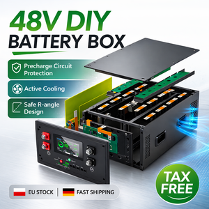 Boîte de batterie LiFePO4 DIY 48V 51.2V 280Ah 314Ah 16S 200A avec kit BMS JK pour système de stockage d'énergie solaire domestique - Product Image 1
