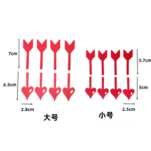 Décorations de gâteau en acrylique en forme de cœur pour la Saint-Valentin, avec flèche de Cupidon, pour la décoration de gâteaux - Product Image 5
