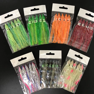 Lure Lula 10cm Polvo Saia Borracha Lula PVC Luminoso Soft Lure Lula Pesca Trolling Lure - Product Image 5