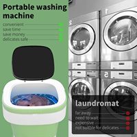 Mini-lave-linge portable 16L en plastique avec panier essoreur USB amélioré, 3 modes de nettoyage, pliable pour la maison, l'hôtel et l'appartement