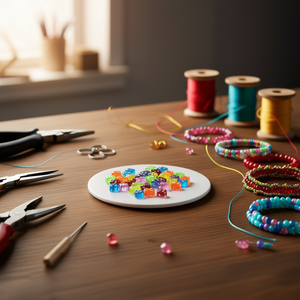 Cuentas Ilan en Forma de Dado de 8x8mm Multicolor para la Creación de Joyería - Product Image 3