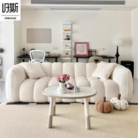Canapé en tissu vert forêt, coussin segmenté en tissu moelleux et résistant aux taches, style moderne, canapé confortable pour villa et Airbnb