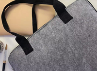 Logo personnalisé vente en gros 15/15.6 pouces feutre pochette pour ordinateur portable sacoche pour ordinateur portable sacoche de transport pochette avec poignée