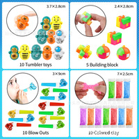 Assortiment Mini Decompressie Speelgoedset Plastic Speelgoed voor Alle Leeftijden Kinderen Klaslokaal & Schatkist Prijsvullers Goodiebags
