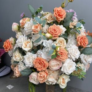 2024 nueva venta caliente seda blanca 75 80 90cm Rosa <span class=keywords><strong>hidrogel</strong></span> flor bola para boda - Product Image 3