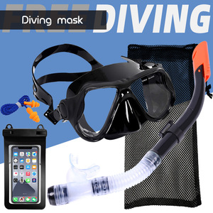 Set de Máscara de Buceo y Snorkel con Cristal Templado Antivaho para Adultos, Uso en Playa, Bolsa de Malla Incluida - Product Image 2