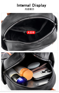 Mochilas de Gran Capacidad para Mujer, Bolsos de Moda al por Mayor, Bolsos de Hombro de Cuero PU para Mujer - Product Image 6