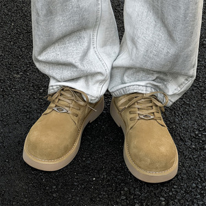 Nuevo diseño 2026: Zapatillas de hombre de cuero genuino con suela gruesa, estilo clásico, personalizadas, de moda, con puntera ancha, para exteriores, las más vendidas al por mayor. - Product Image 3