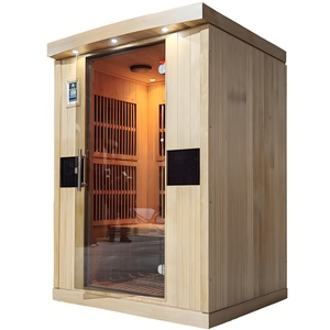 Cabin xông hơi hồng ngoại nhiệt gỗ 2 người Canada với bảng điều khiển máy tính phòng xông hơi hồng ngoại EMF thấp 2 người - Product Image 2
