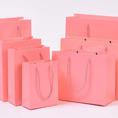 Custom Wit Papier Geschenkzakken Met Uw Eigen Logo Verpakking Zakken Voor Het Verpakken Van Kleding Kleine Bedrijven