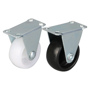 Fixed <b>Wheel</b> 1.5 Inch Flat Bottom <b>Plastic</b> Caster Industrial Casters For Furniture And Sofa - Product Image 4