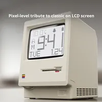 Nuevo Reloj Despertador Electrónico Creativo Macintosh, Estilo Retro Clásico, Pantalla LED Digital con Temperatura y Calendario de Año