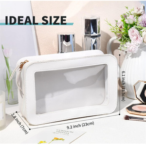 Cross-border spot transparent zippered cosmetic <b>box</b> toiletry bag travel cosmetic <b>storage</b> bag large capacity <b>waterproof</b> cosmetic - Product Image 3