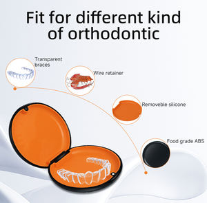 Opbergdoos voor beugels met logo, magnetisch sluitbaar, voor orthodontische beugels en gebitsprotheses - Product Image 4