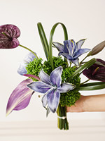 Bouquet de mariée en fleurs artificielles d'eucalyptus, arrangement floral artificiel pour demoiselles d'honneur, mariages, décoration de table et de vase à domicile