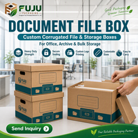 Boîtes en carton ondulé écologiques faites à la main FUJU - Forme personnalisable, doublure personnalisée, impression du logo du client, utilisation multi-industrielle (tendance de la mode)