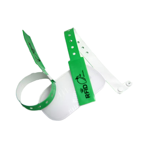 Pulseras NFC RFID 13.56MHz Personalizadas y Económicas con Código QR, Chip de 1K <span class=keywords><strong>Bytes</strong></span>, Material de PVC Impermeable, Tamaños para Adultos y Niños, Control de Acceso - Product Image 1
