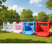 Château gonflable d'intérieur sur mesure, coloré, pour mariage, location de châteaux gonflables pour fêtes, structure gonflable commerciale en PVC blanc