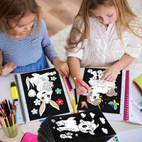 Art mural en gros de style bohème, décoration intérieure, impression personnalisée, feutre floqué noir, feutre coloré, affiches moelleuses pour enfants