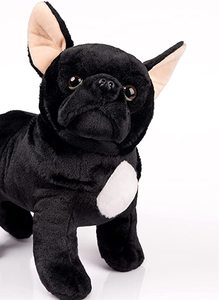 Animal en <span class=keywords><strong>peluche</strong></span> chien noir 12.5 pouces, animaux en <span class=keywords><strong>peluche</strong></span>, cadeaux d'anniversaire, de noël pour enfant, bouledogue français personnalisé en <span class=keywords><strong>peluche</strong></span> - Product Image 3
