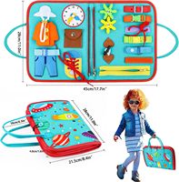 Tablero Montessori de Actividades Espaciales para Regalos de Niños y Niñas de 1, 2, 3, 4 Años, Juguetes Sensoriales para Pequeños de 1 a 3, Juguete Educativo de Viaje para Autismo