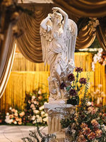 Sculpture d'anges de style européen, Quatre Saisons, pour mariage, créative, décorative, multifonctionnelle, en oxyde de magnésium, sur pied