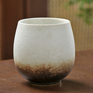 แก้วกาแฟเซรามิกสไตล์เรโทร งานแฮนด์เมด สีขาว สำหรับลาเต้อาร์ต เอสเพรสโซ และชา - Product Image 6