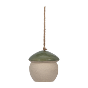 Mangiatoia Rotonda Sospesa per Uccelli con Tetto Verde per Esposizione in Giardino e Cortile - Product Image 4