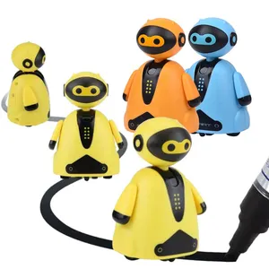 Hot sale Other Educational Toys Plastic Electric Intelligent RC Toy Small Robot Child Following Black Lines Remote Control Toy