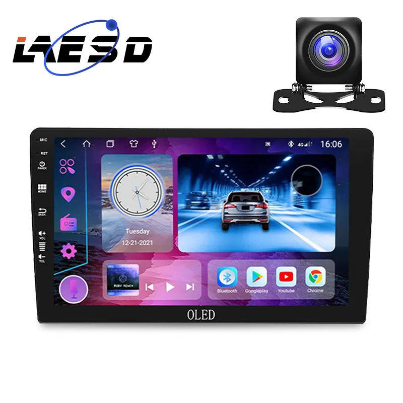 OEM 10 inch double din 4G car stereo apple carplay android para coche