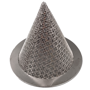 Élément filtrant <span class=keywords><strong>conique</strong></span> <span class=keywords><strong>Passoire</strong></span> temporaire en forme de cône avec conception de chapeau de sorcière <span class=keywords><strong>pour</strong></span> filtres à mailles - Product Image 4