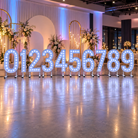 Lettres lumineuses LED RGB néon d'extérieur, enseignes de 3 et 4 pieds, grandes lettres métalliques lumineuses pour écoles, fêtes d'anniversaire et décorations de mariage