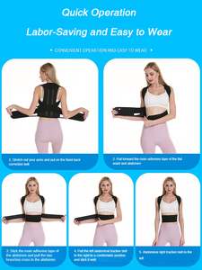 Entraîneur dorsal réglable Orthèse de posture Correcteur de posture <span class=keywords><strong>Stop</strong></span> <span class=keywords><strong>Slouching</strong></span> Hunching Clavicule Support <span class=keywords><strong>Brace</strong></span> - Product Image 3