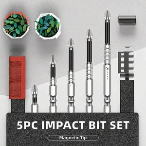5pcs 65mm dài Phillips tác động tuốc nơ vít điện <span class=keywords><strong>Bit</strong></span> Set DIY lớp thép xử lý OEM cho điện khoan - Product Image 2