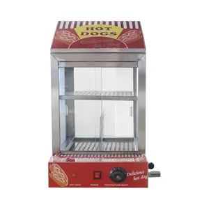 Máquina comercial elétrica de aquecimento de cachorro-quente, aquecedor de hambúrguer, vaporizador de cachorro-quente