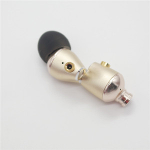 Metal Angled DC Headphone <b>Adapter</b> For VJJB N1 Puji X46 <b>Plug</b> In Earphones Gunmetal Gold Black Electroplated - Product Image 3