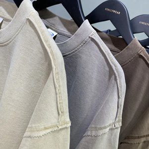 Áo thun nam chất liệu cotton 100% ngoại cỡ, kiểu dáng rộng, cao cấp, thiết kế tùy chỉnh, chất liệu flannel đã qua xử lý acid, size lớn, in họa tiết thoáng khí - Product Image 3