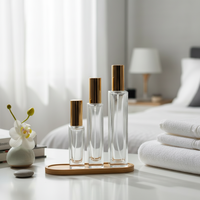Flacon pulvérisateur transparent vide pour cosmétiques, 30 ml, 50 ml, 100 ml, avec bouchon à vis 18 mm, en verre, pour parfum