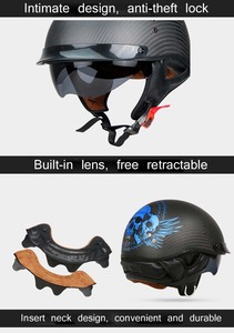 <span class=keywords><strong>Casque</strong></span> de moto en fibre de carbone, <span class=keywords><strong>casque</strong></span> de moto personnalisé léger à couverture intégrale ultra léger pour homme - Product Image 3