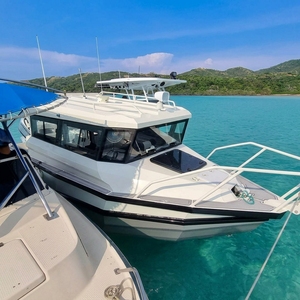 Nuevo Diseño de Bote de Pesca Deportiva de Aluminio de 7.5m, Yate Familiar Multiusos para Aventuras <span class=keywords><strong>Mar</strong></span>ítimas y Relajación de Fin de Semana - Product Image 3