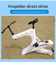 Hydrocycle à pédales gonflable en vinyle multicolore pour une personne, pour lac, rivière, sports nautiques pour adultes